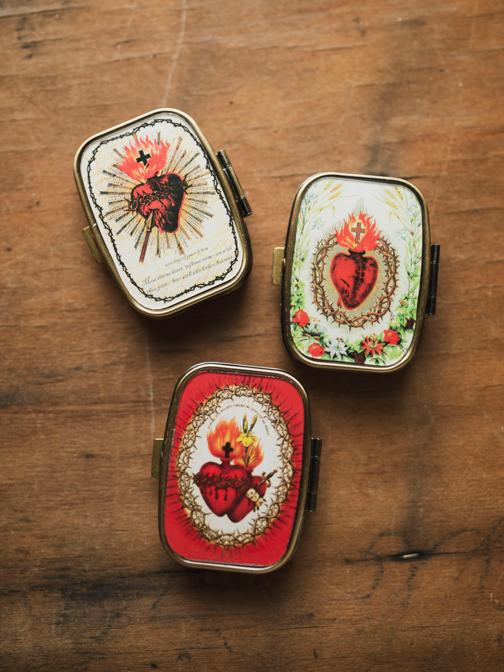 Assorted Sacred Heart Pill Box, HD194
