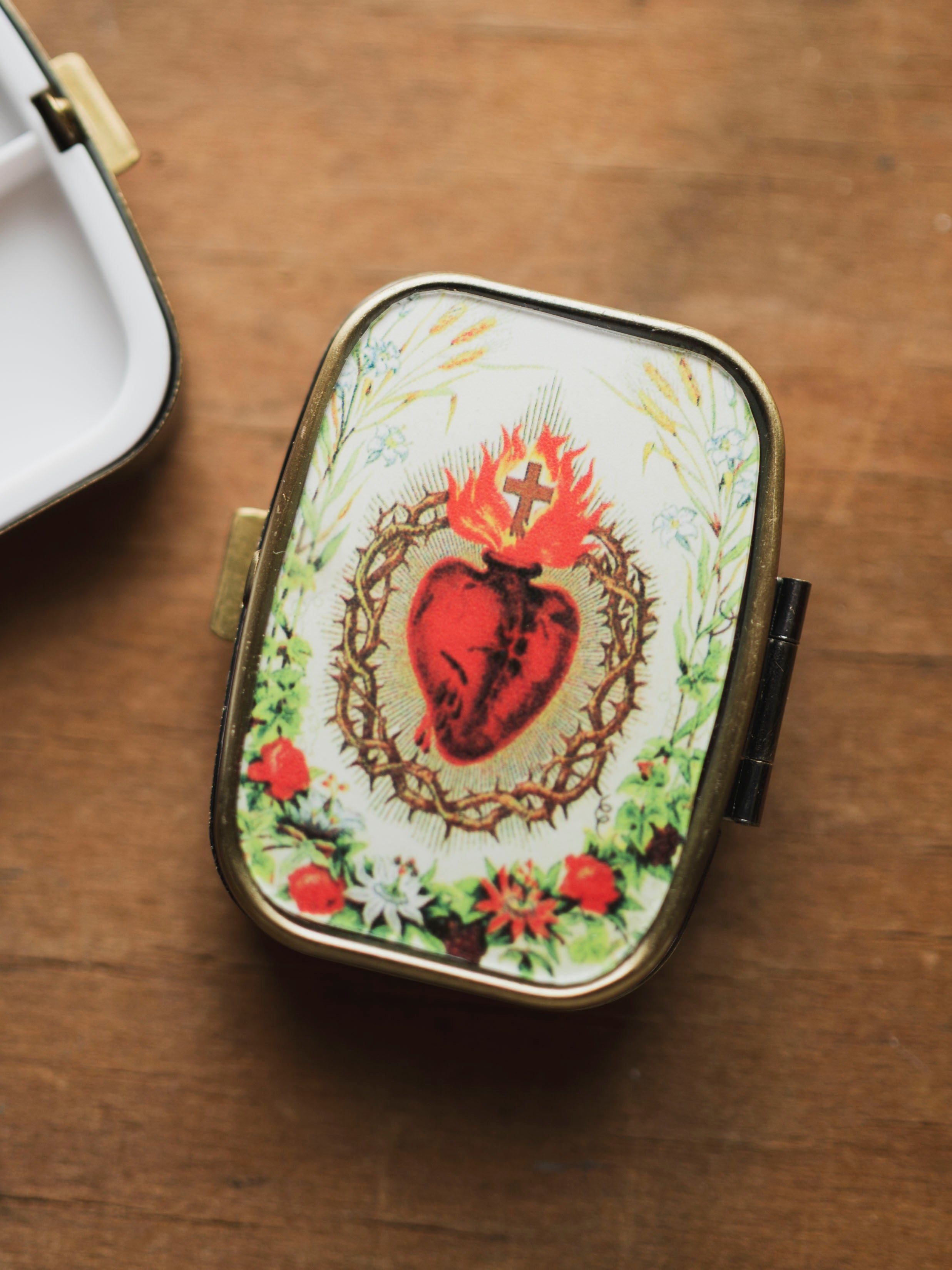 Assorted Sacred Heart Pill Box, HD194