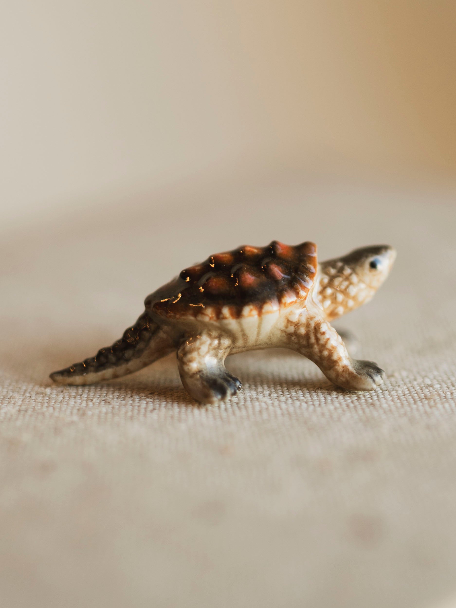 Mini Porcelain Snapping Turtle, CA1372