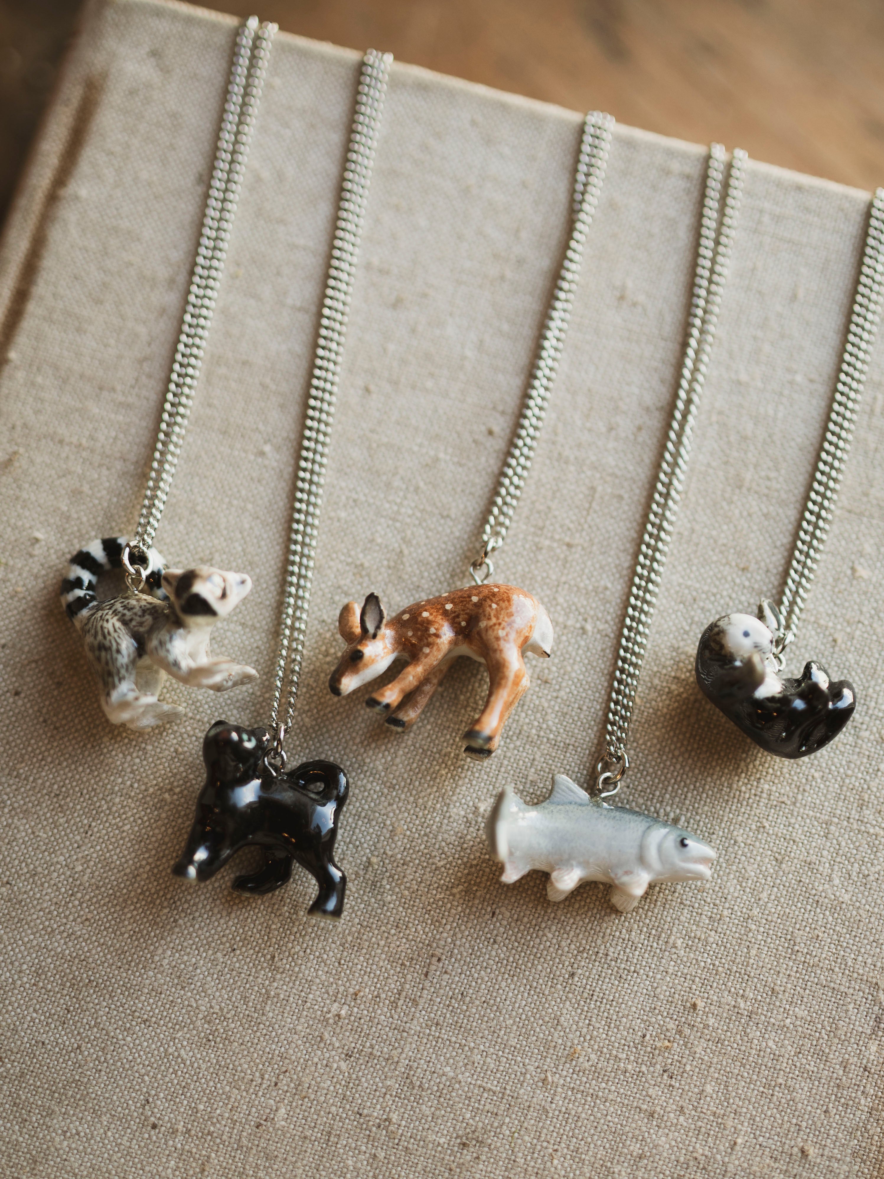 Porcelain Animal Necklace, CA1350