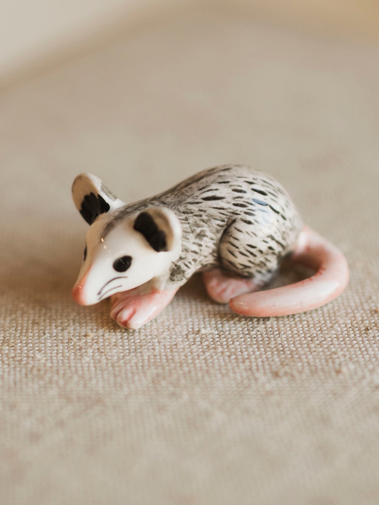 Mini Porcelain Opossum, CA1363