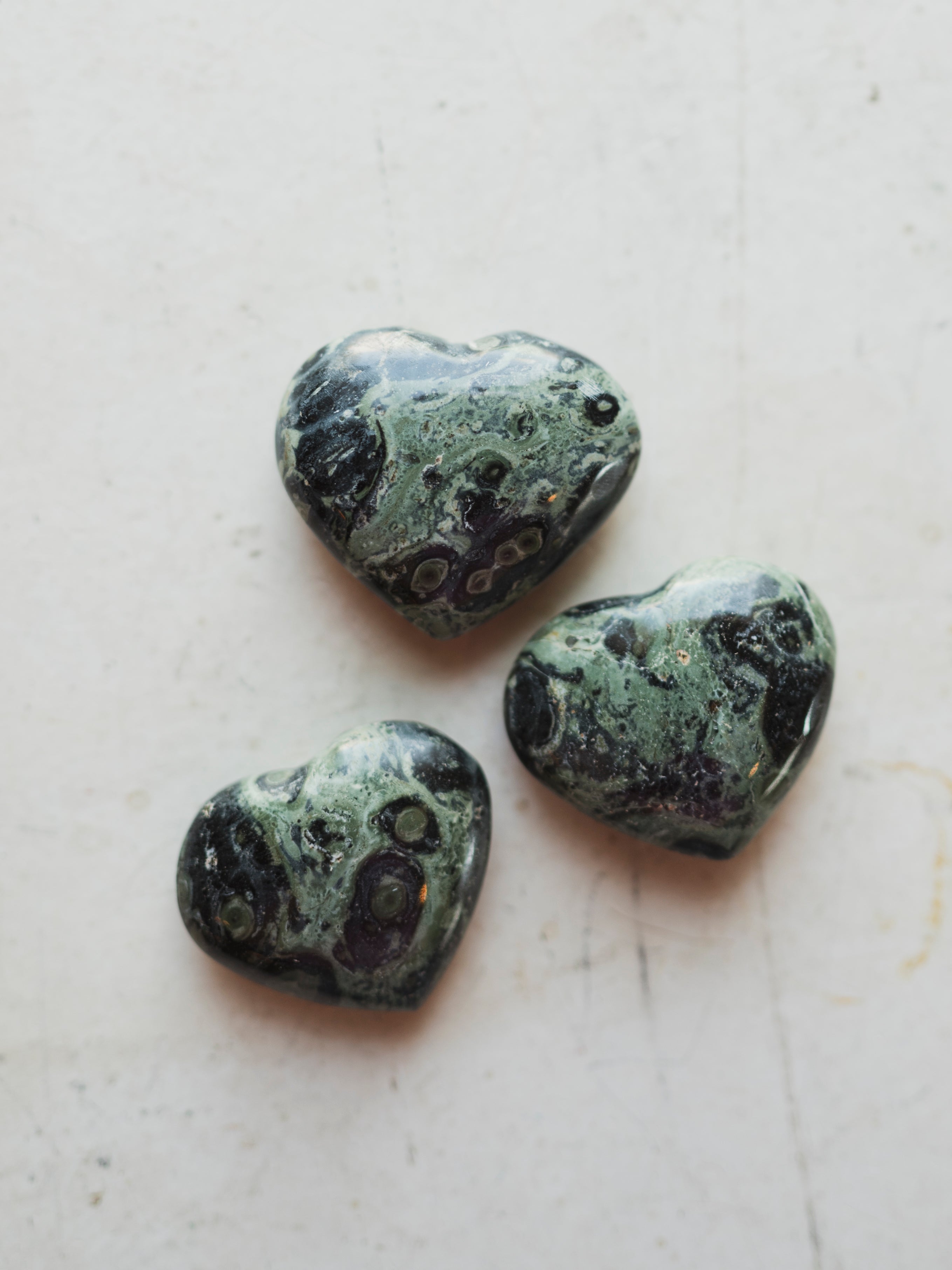 .75-1.25" Polished Kambaba Jasper Heart, RM1672