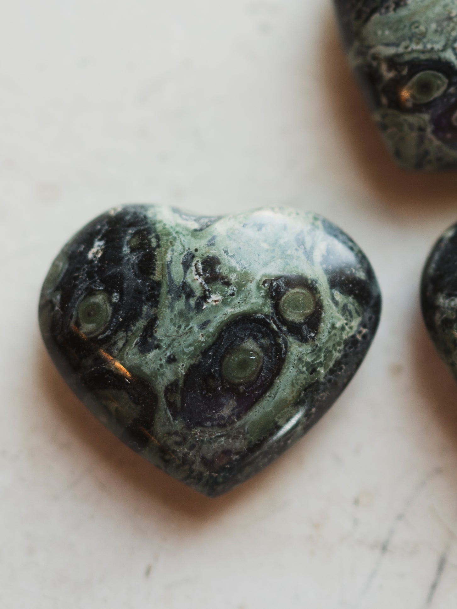 .75-1.25" Polished Kambaba Jasper Heart, RM1672