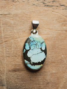 Sterling Silver Turquoise Pendant, CA41
