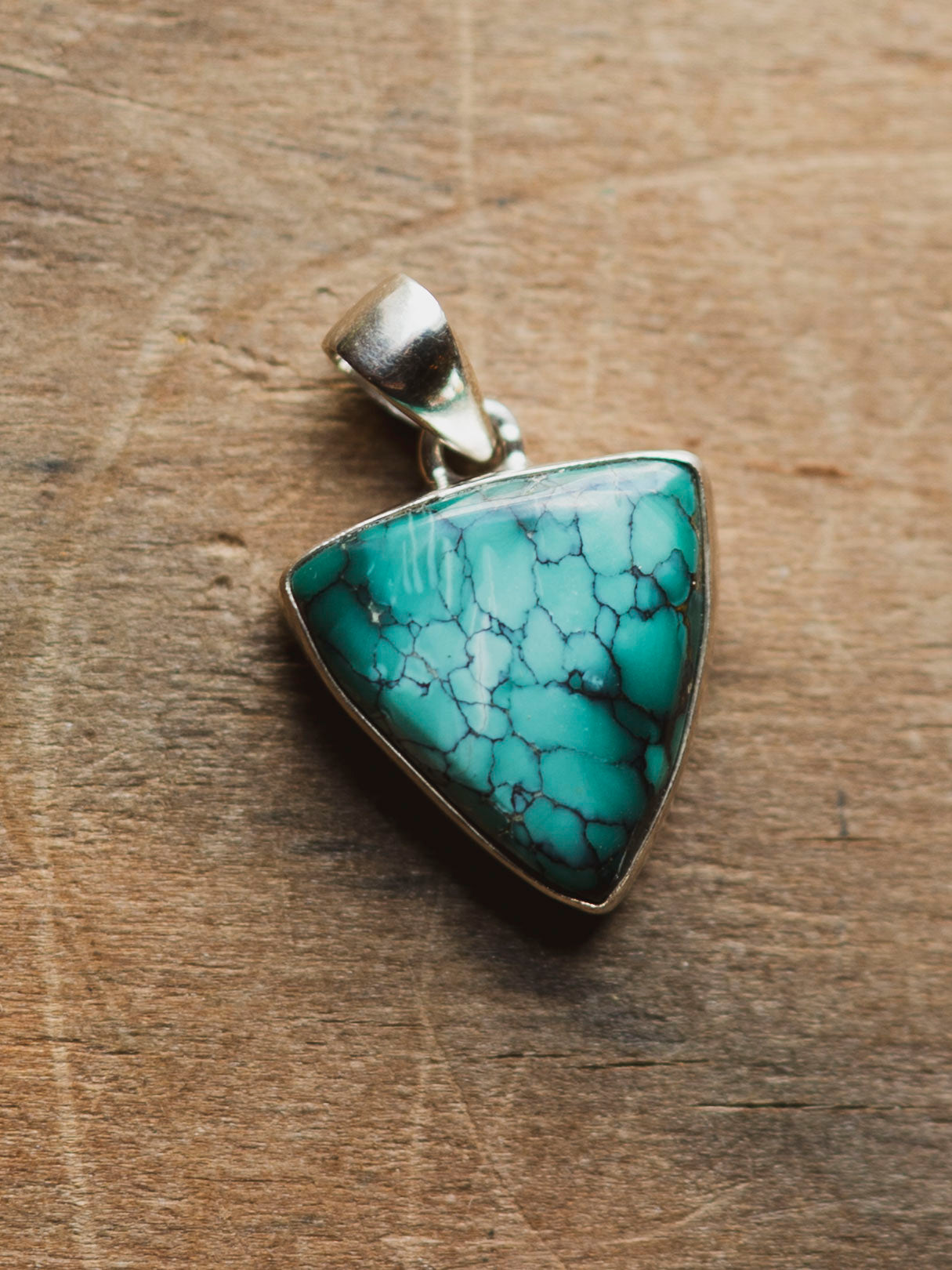 Sterling Silver Turquoise Pendant, CA41