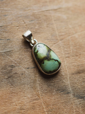 Sterling Silver Turquoise Pendant, CA41