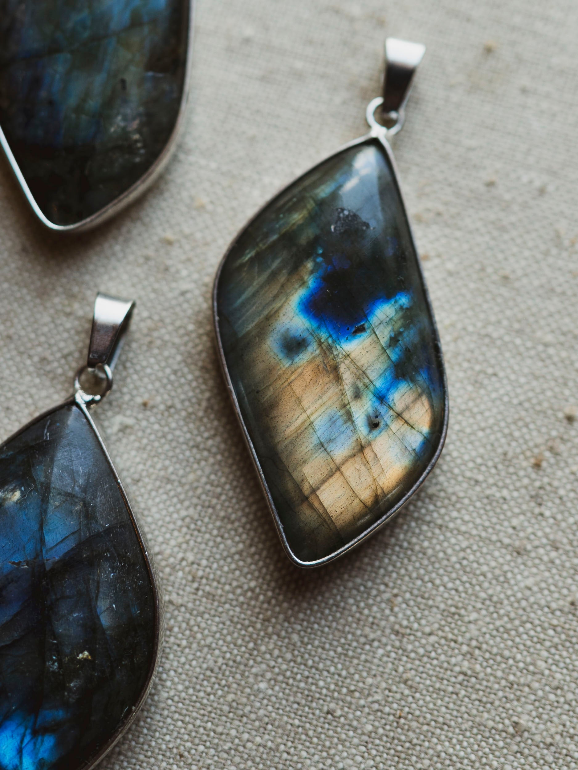 Labradorite and Silver Pendant, CA31