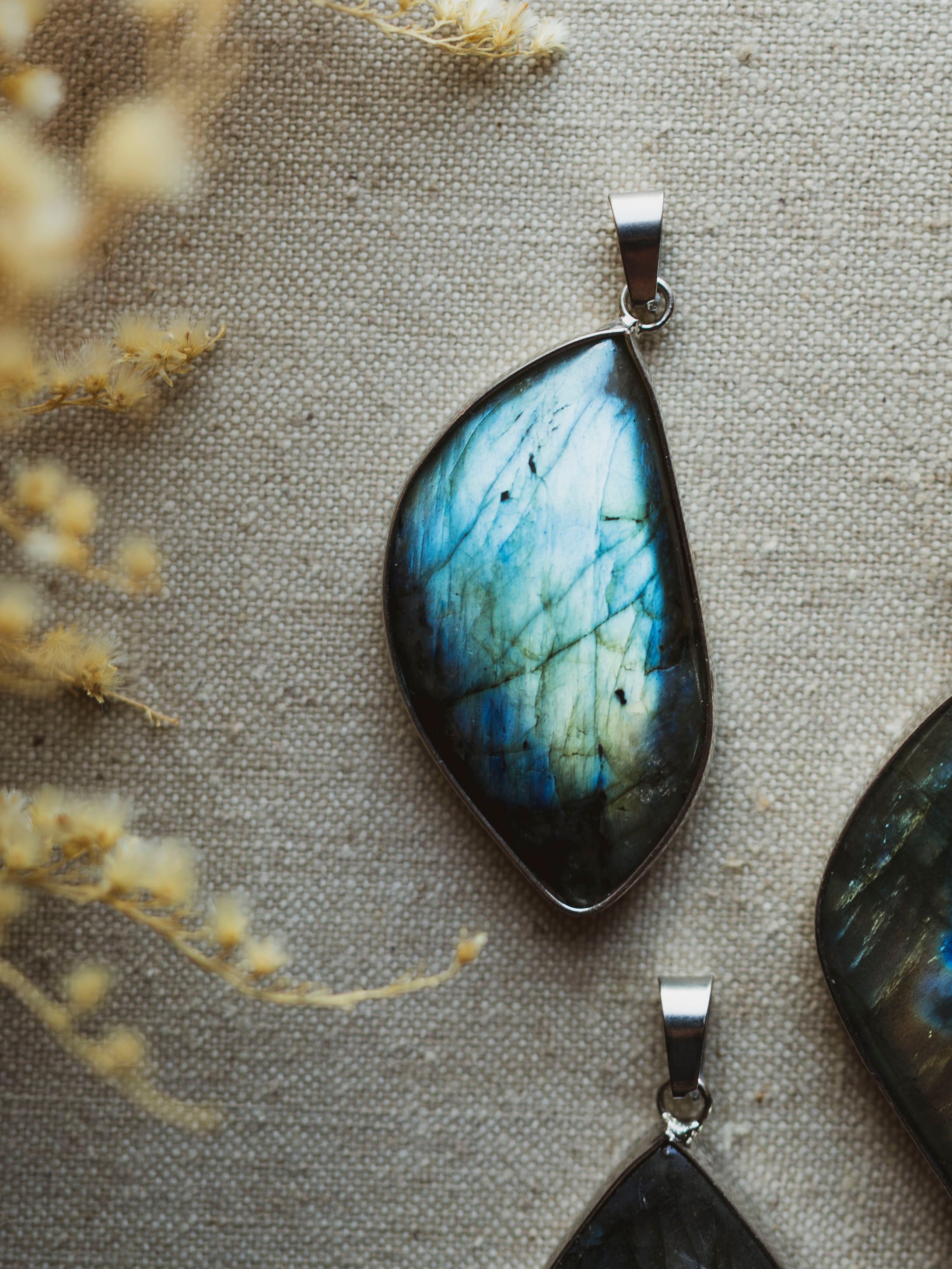 Labradorite and Silver Pendant, CA31