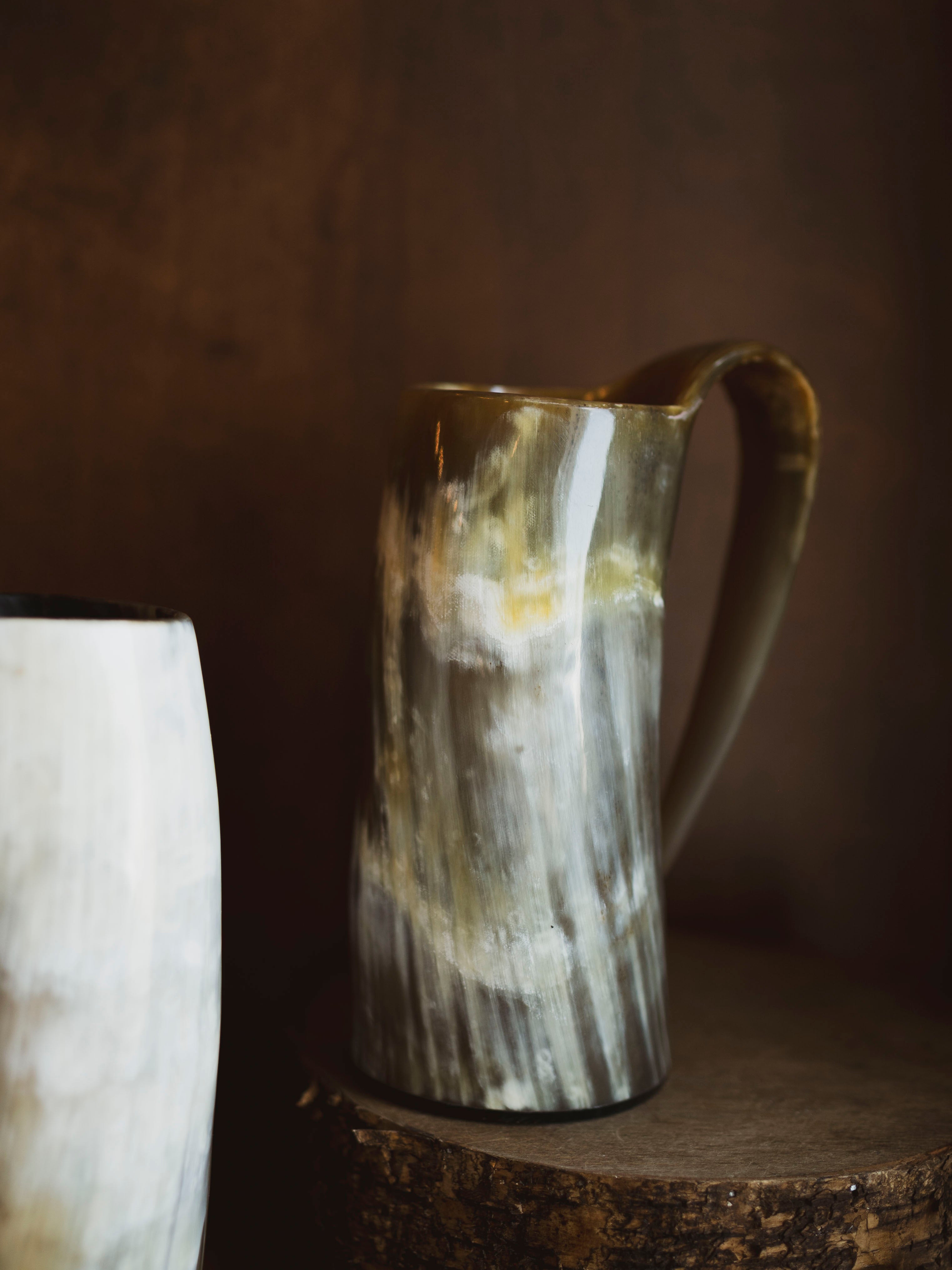 Polished Buffalo Horn Mug, HD49
