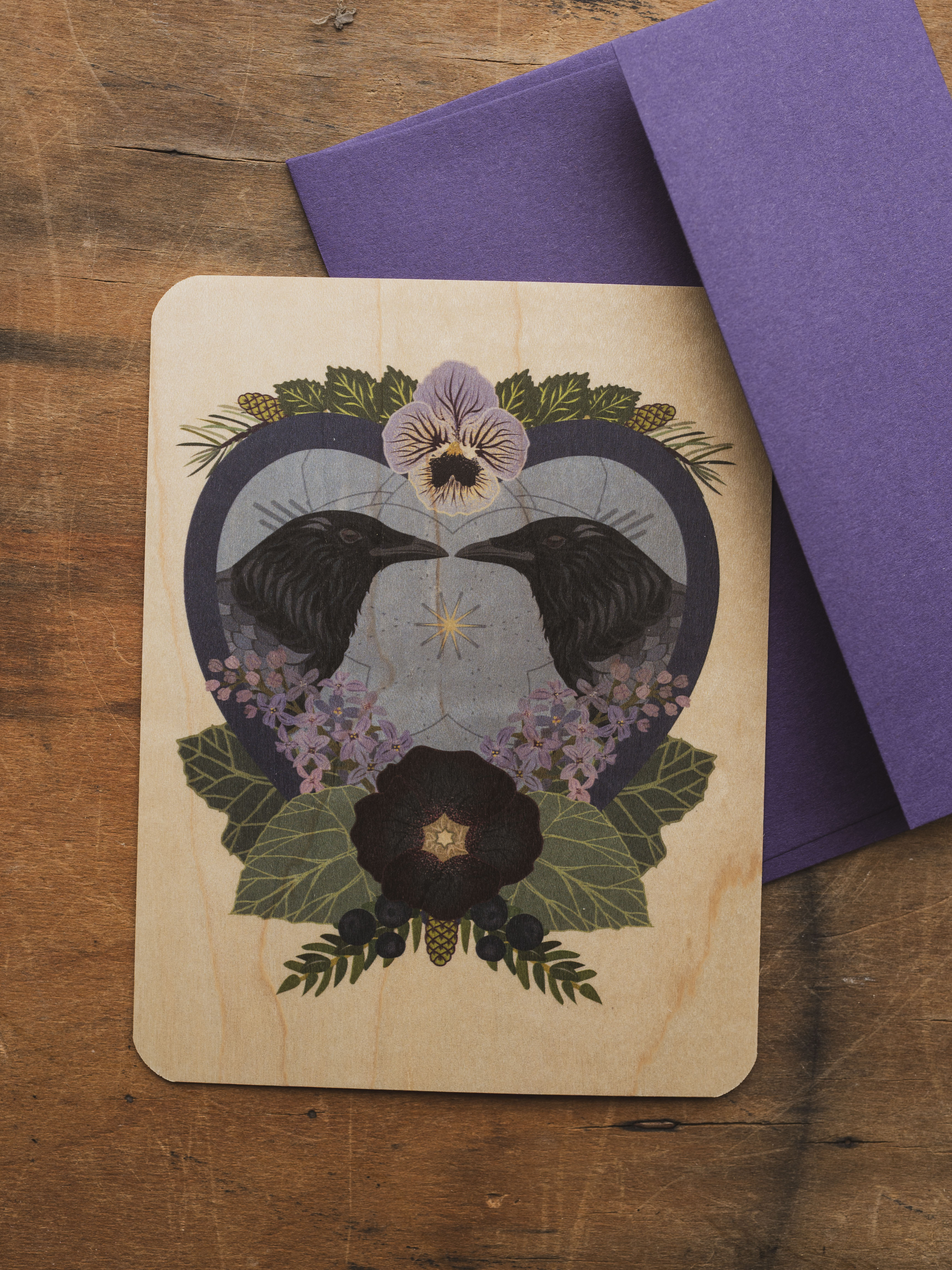 Wood Greeting Card, ST231