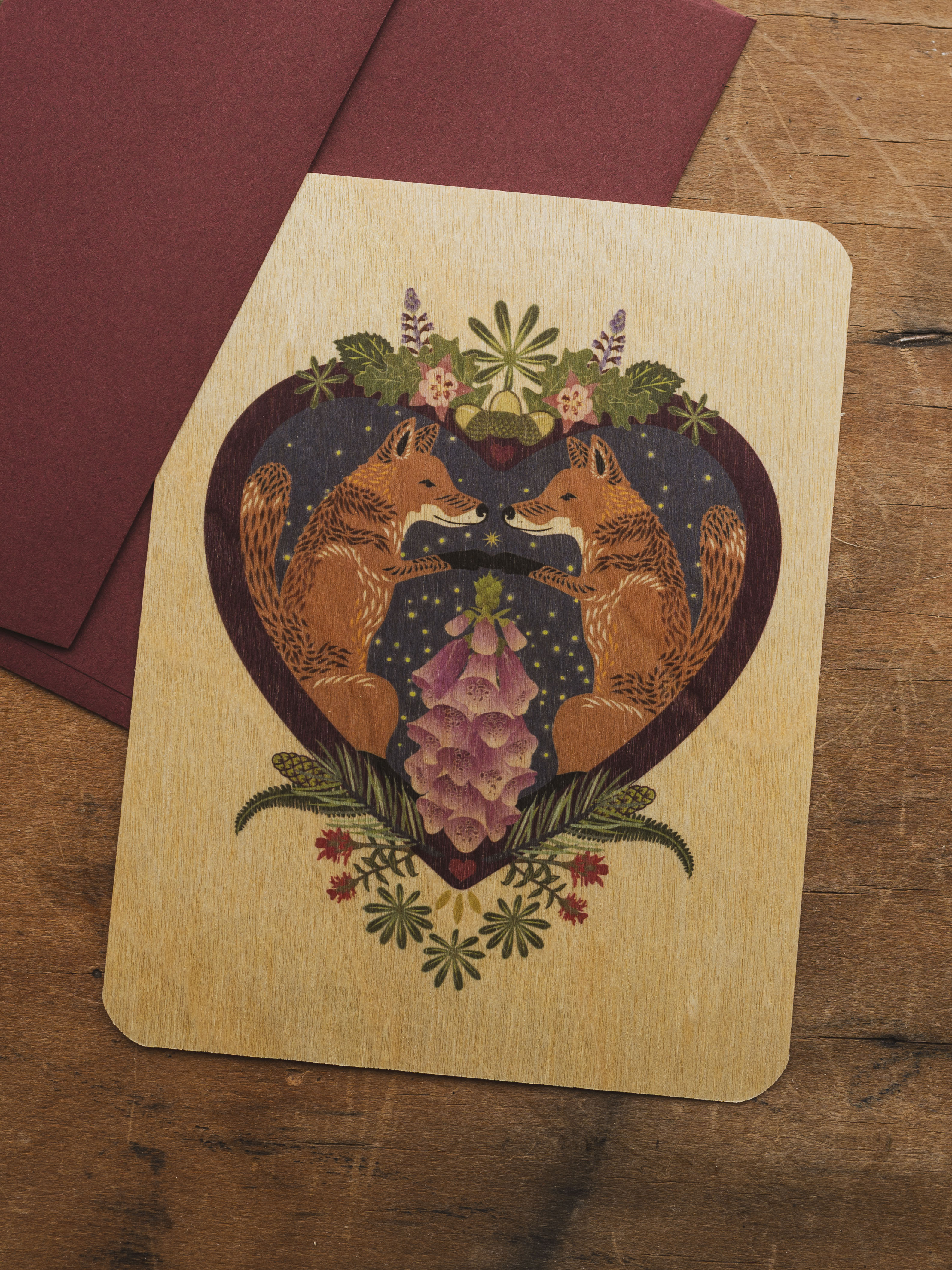 Wood Greeting Card, ST231