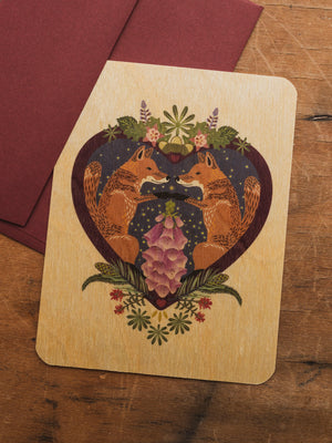 Wood Greeting Card, ST231