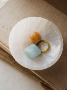 4" White Selenite Bowl, RM298