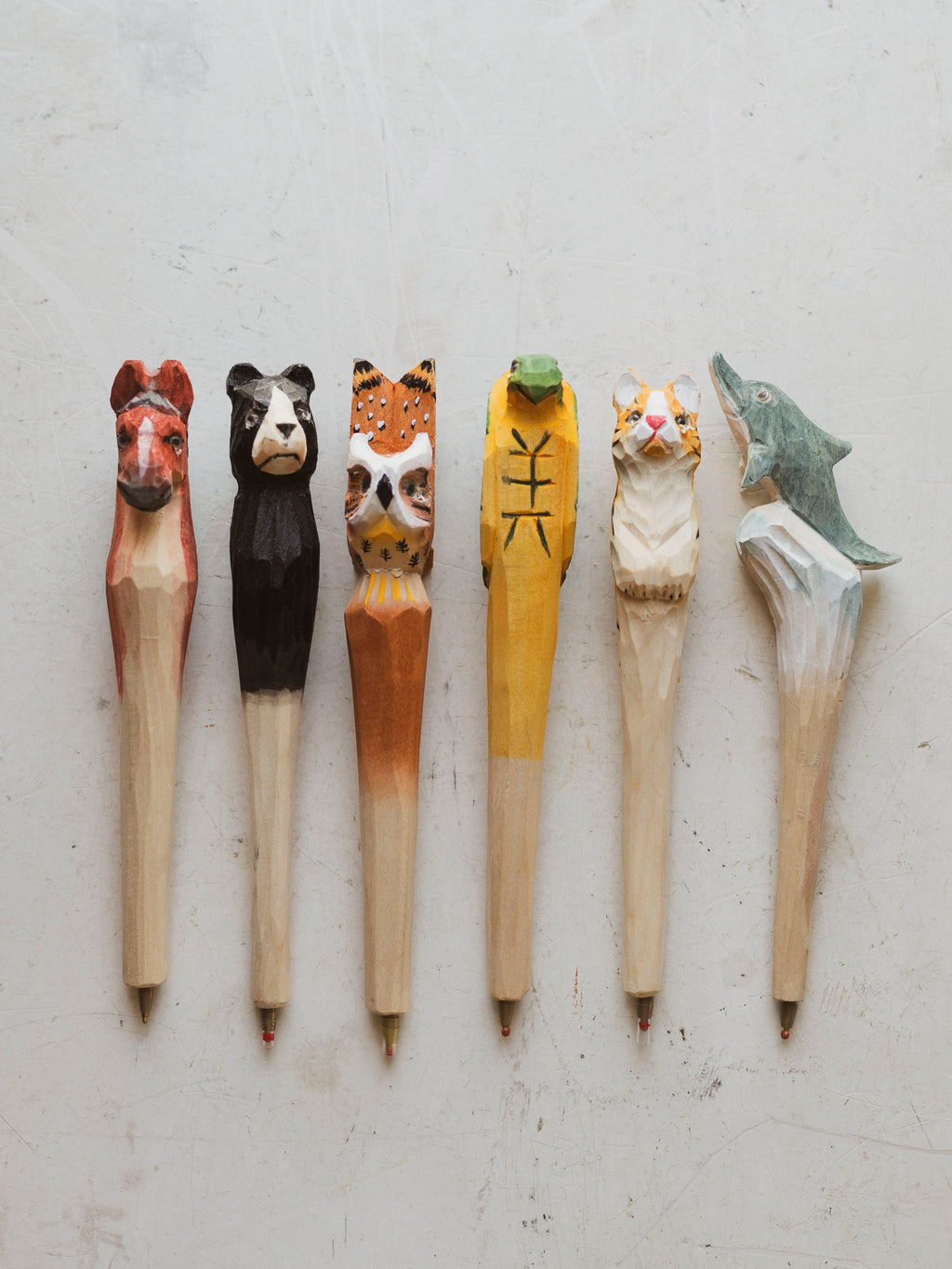 Carved Wooden Animal Pen, ST01