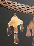 Iridescent Mushroom Earrings, CA362