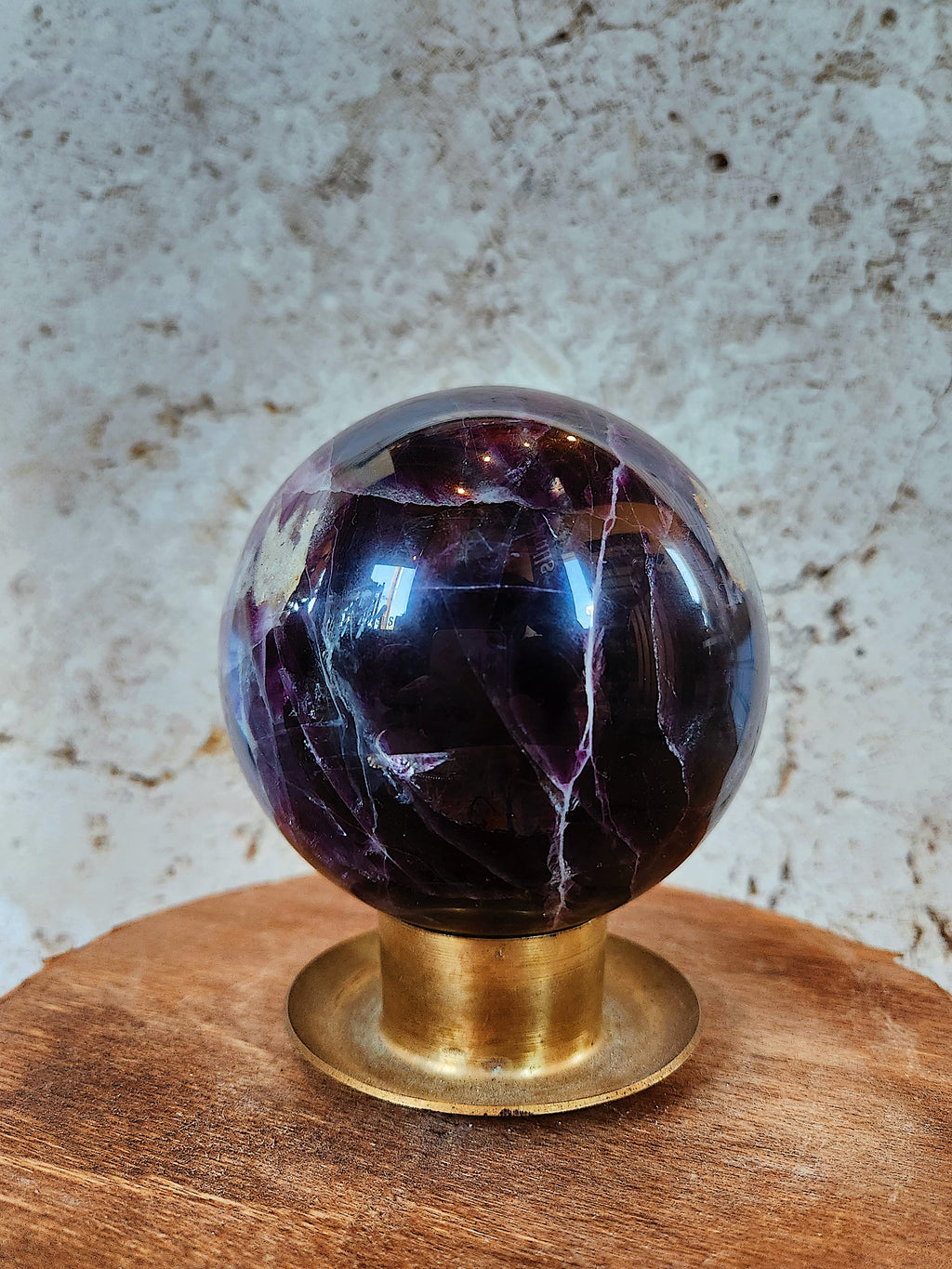 4" Rainbow Fluorite Sphere, RM402