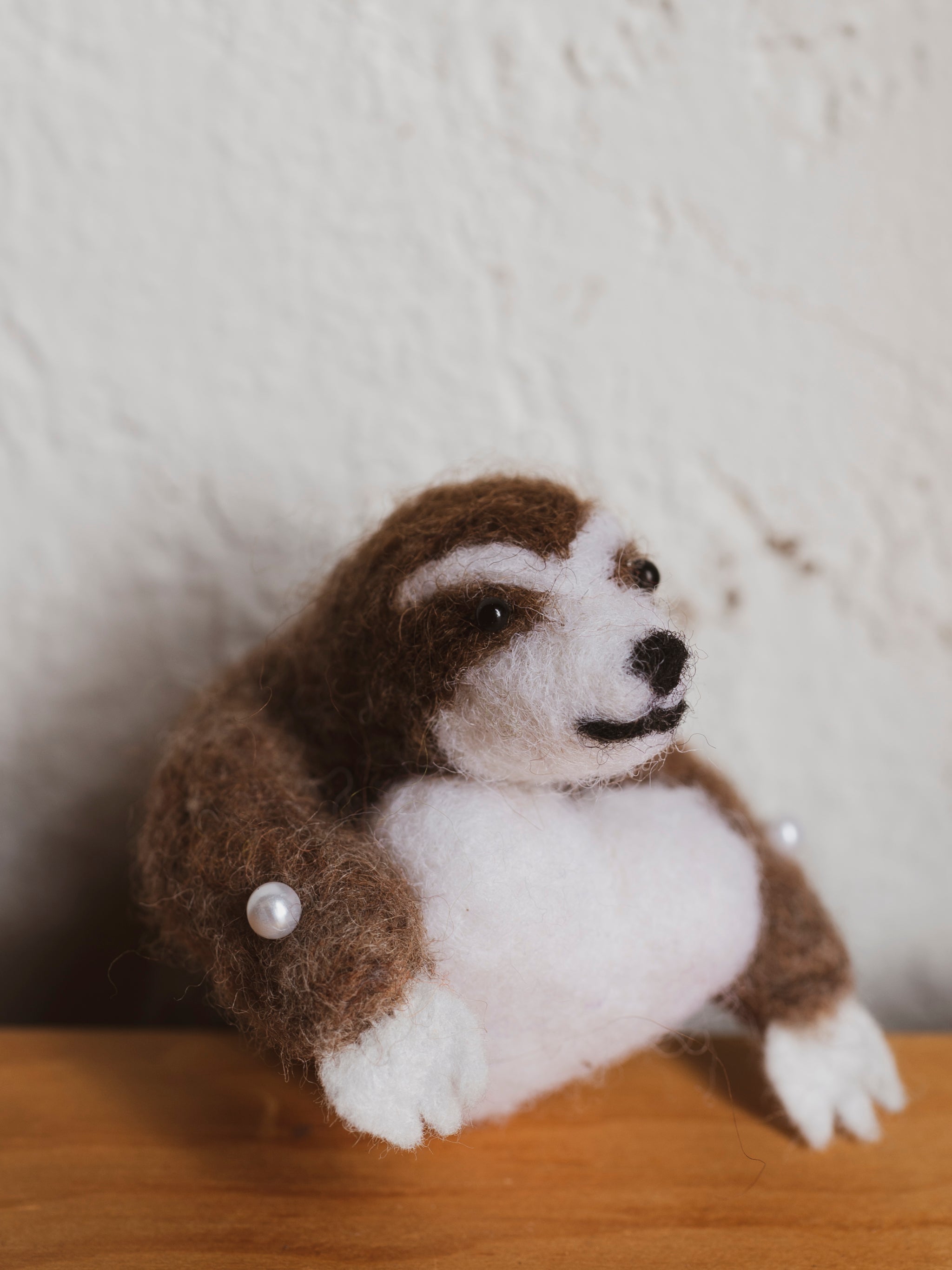 Handmade Felt Sloth, CO029