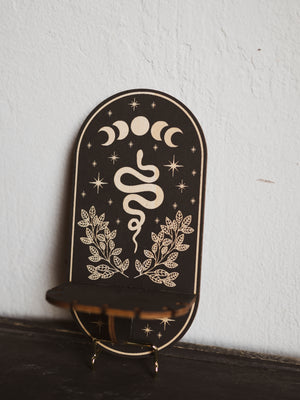 Wooden Snake & Moon Shelf, HD918