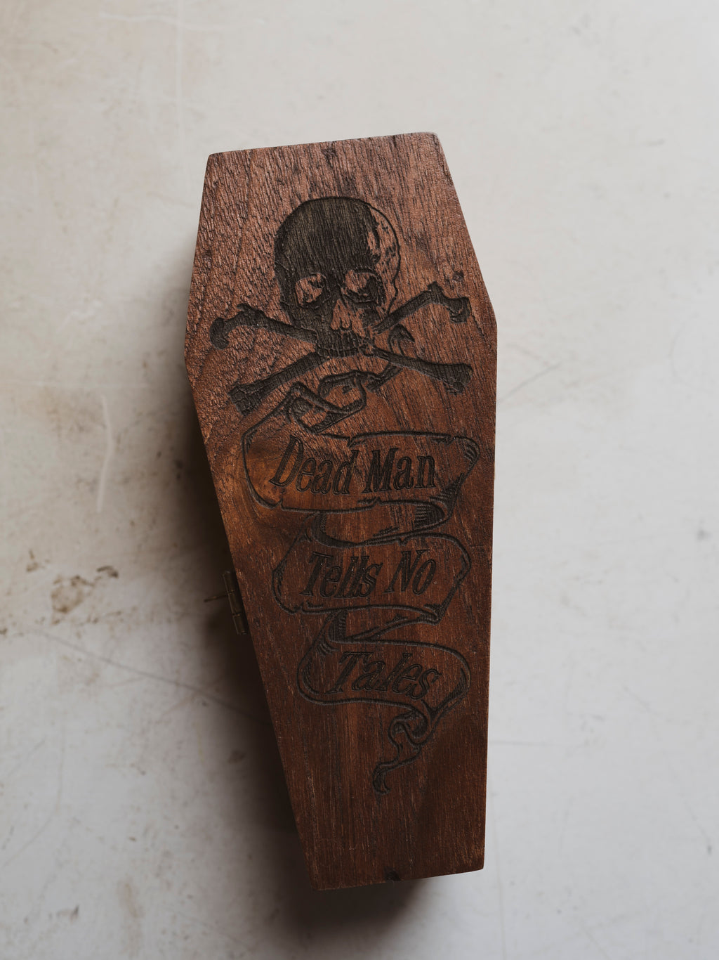 7" Wood Coffin Box, HD239