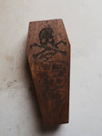 7" Wood Coffin Box, HD239