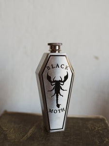 Black Moth Coffin Flask, HD957