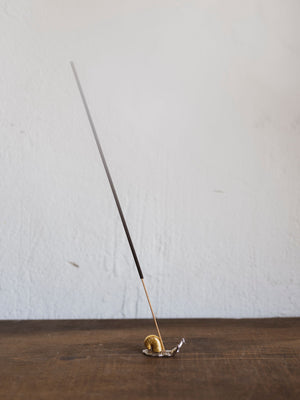 1" Metal Snail Incense Holder, HD381
